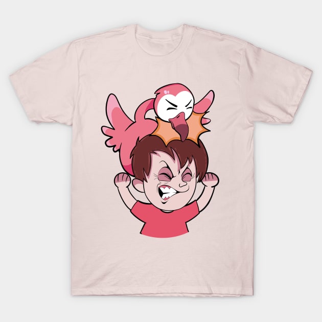 flamingo youtube T-Shirt by yuhunaya